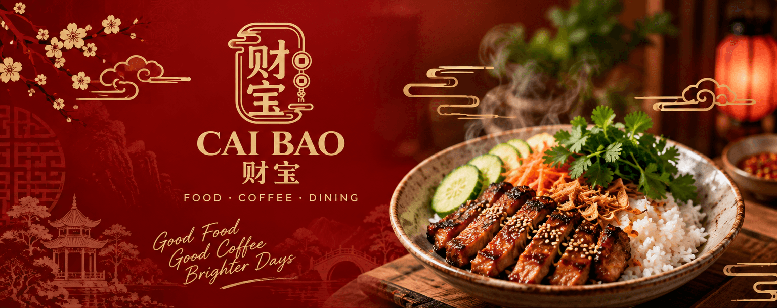 រូបភាពហាង Cai Bao និងបាយសាច់អាំង